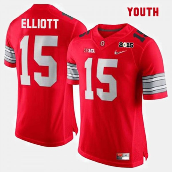 Ohio State Buckeyes Ezekiel Elliott Youth #15 Red College Football Jersey 2404BLGH4